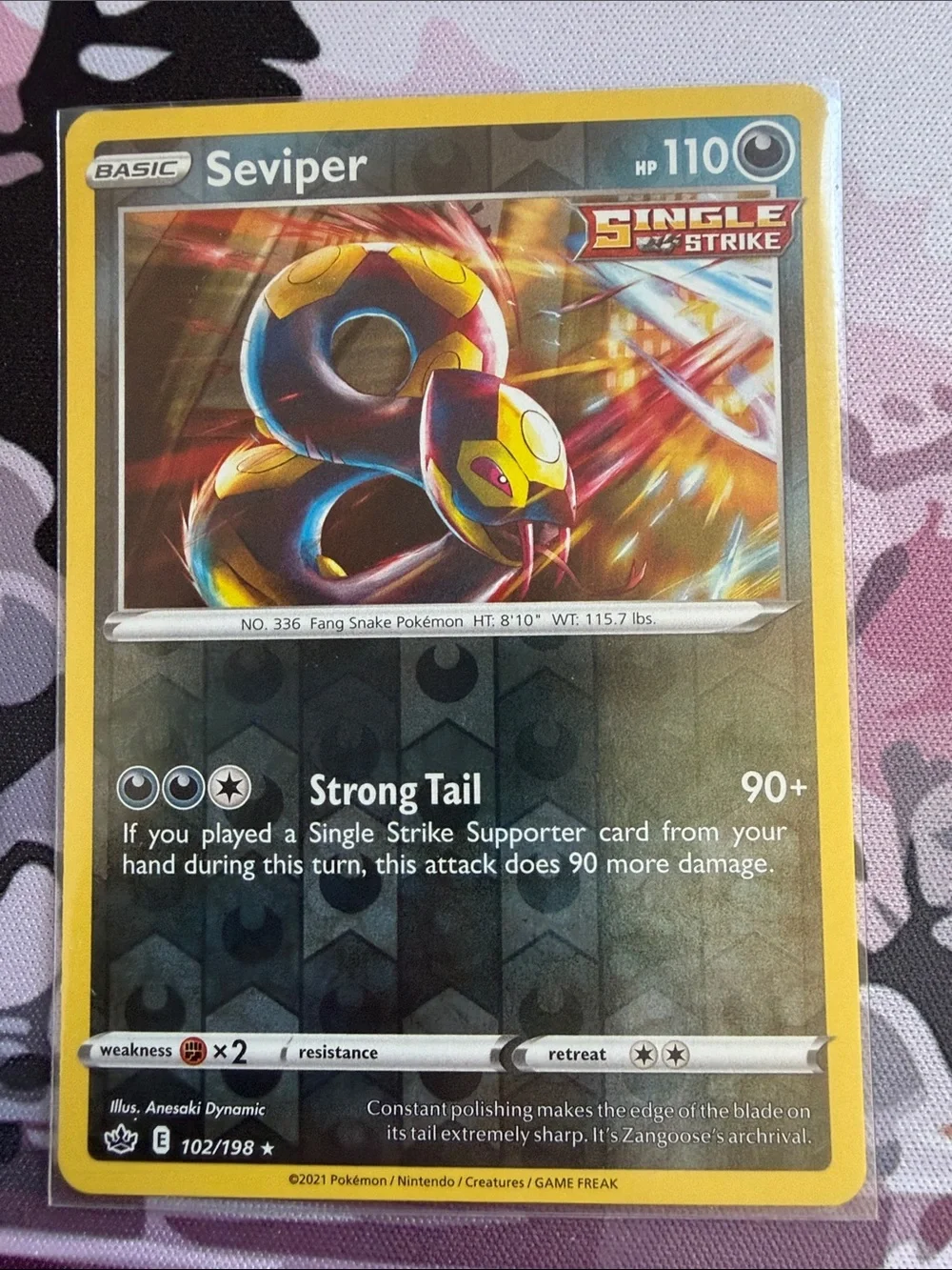 Silicobra & Seviper Holo Reverse Holo Pokémon Card Lot | 4 Snake Cards ✨5/$25✨